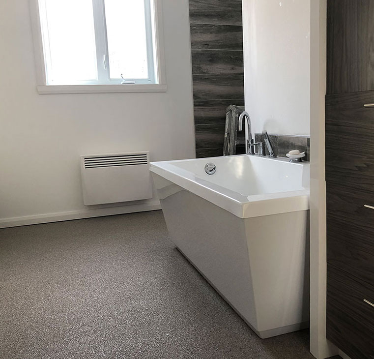 Quartz Carpet Canada - Revêtement de sol - Salle de bain - Maintenance